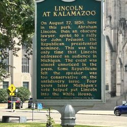 Bronson Park - Lincoln plaque