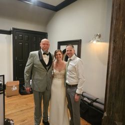 Tunes By Tiny - The newlyweds Mr. and Mrs Anstrom on the right Dj Tiny on the left