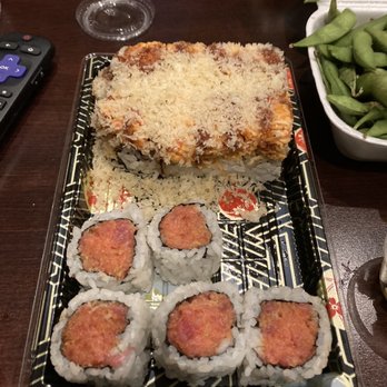 Sushi Taku - Crazy Kani Roll and spicy tuna - Japanese Near Me - Chicago, Illinois Sushi Taku - Crazy Kani Roll and spicy tuna - Japanese Near Me - Chicago, Illinois
