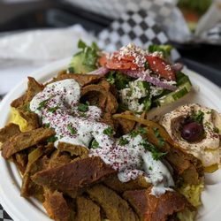 Al Bacha Restaurant - 17. Gyro Lamb & Beef Plate