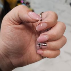 Angel Touch Nails - I asked for dark coffin shaped nails. At least they are cute. Also, don't be that @$$ who rushes others because you suck at time management.