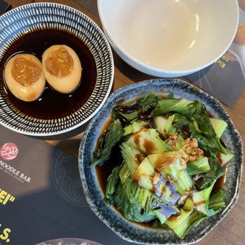 Le Shrimp Noodle Bar - E8. Bok Choy with Vegan Oyster Sauce (too salty) - Noodles Near Me - Glendale, California