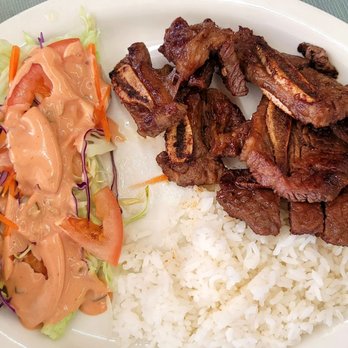 Sun's Cafe - BBQ rib (Galbi) Rice and salad - Korean Near Me - Yuba City, California Sun's Cafe - BBQ rib (Galbi) Rice and salad - Korean Near Me - Yuba City, California