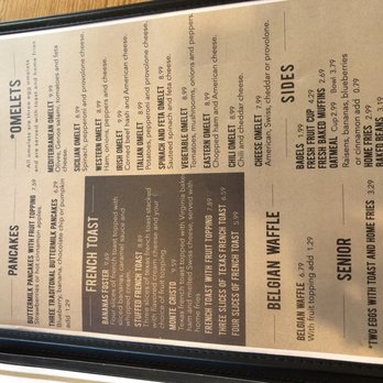 The Cozy Grill - Menu 2/2018 - Breakfast & Brunch Near Me - Warwick, Rhode Island