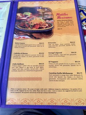 Menu photo 7 La Margarita San Antonio, TX