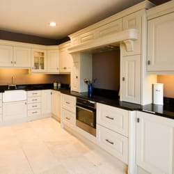QK Living - Solid Oak Kitchen Painted Biscut