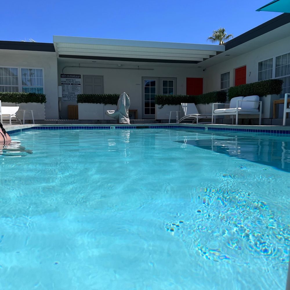 The Weekend - Pool in center of the establishment you can see size. Very clean. - Hotels Near Me - Palm Springs, California The Weekend - Pool in center of the establishment you can see size. Very clean. - Hotels Near Me - Palm Springs, California