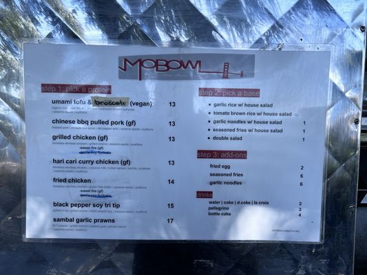 Menu photo 1 MoBowl Brisbane, CA