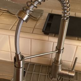 new kitchen faucet installed