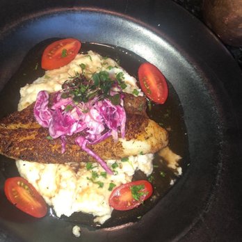 Lucille's - Blackened Catfish and Grits - New American Near Me - Houston, Texas Lucille's - Blackened Catfish and Grits - New American Near Me - Houston, Texas