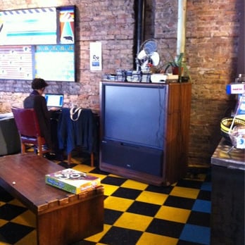 New Wave Coffee - an old school tv and nintendo ... awesome - Coffee & Tea Near Me - Chicago, Illinois