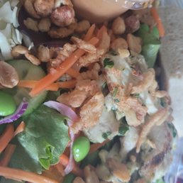 Crunchy Peanut Salad (served w/ foccacia bread triangle).