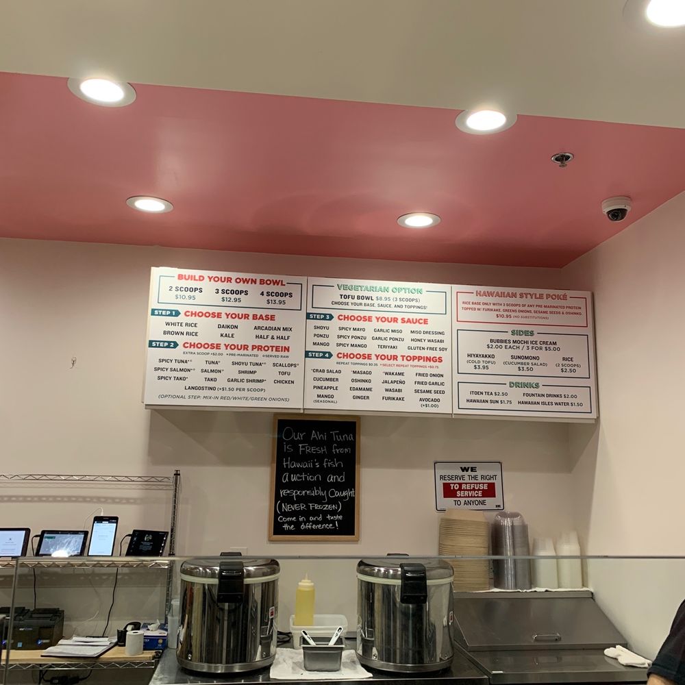 Poke Cube - The menu - Poke Near Me - Rancho Cordova, California