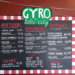 Menu as of 3/24/2018