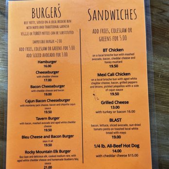 BridgeTender Tavern - Menu - Bars Near Me - Tahoe City, California BridgeTender Tavern - Menu - Bars Near Me - Tahoe City, California