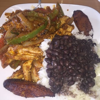The Cuban Hut - Varadero chicken fajitas, rice and beans, and sweet plantains. - Cuban Near Me - Temecula, California The Cuban Hut - Varadero chicken fajitas, rice and beans, and sweet plantains. - Cuban Near Me - Temecula, California