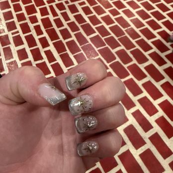 Best City Nails & Spa - Cat eye tips with gold star design - Nail Salons Near Me - Palm Desert, California Best City Nails & Spa - Cat eye tips with gold star design - Nail Salons Near Me - Palm Desert, California