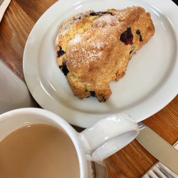 Sam's Log Cabin - Blueberry and lemon zest scone - Breakfast & Brunch Near Me - Albany, California Sam's Log Cabin - Blueberry and lemon zest scone - Breakfast & Brunch Near Me - Albany, California