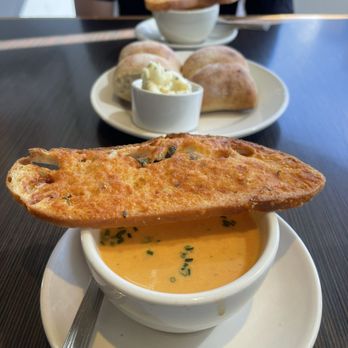 Ruscello at Nordstrom - Cup of lobster bisque soup + Complimentary bread/butter - Mediterranean Near Me - Honolulu, Hawaii Ruscello at Nordstrom - Cup of lobster bisque soup + Complimentary bread/butter - Mediterranean Near Me - Honolulu, Hawaii