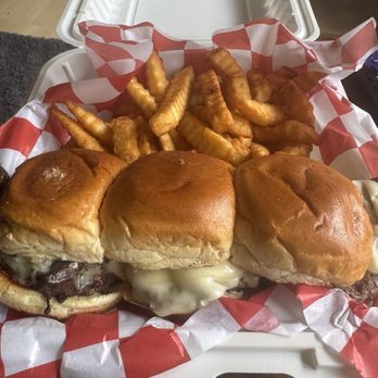 The Shack - Mililani - All mushroom Swiss sliders and fries - Sports Bars Near Me - Mililani, Hawaii