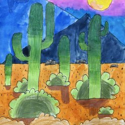 Aspire Art Studios - Desert sunset by Connor (10)