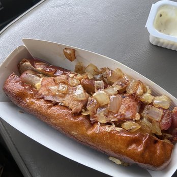 Sonic Drive-In - Cheesy bacon pretzel dog - Burgers Near Me - Bonney Lake, Washington
