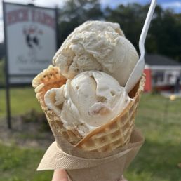 Apple Spice in a waffle cone Apple Spice in a waffle cone