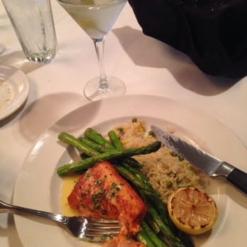 Ditka's Oakbrook - Salmon, asparagus, rice.. Dirty martini, yum - American Near Me - Oakbrook Terrace, Illinois Ditka's Oakbrook - Salmon, asparagus, rice.. Dirty martini, yum - American Near Me - Oakbrook Terrace, Illinois