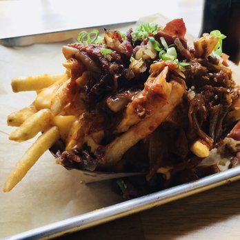 Bop N Grill - The Kimchi Fries (also have cheese and bacon) - Burgers Near Me - Chicago, Illinois