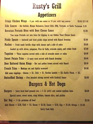 Menu photo 3 Rusty's Saloon Bishop, CA Menu photo 3 Rusty's Saloon Bishop, CA