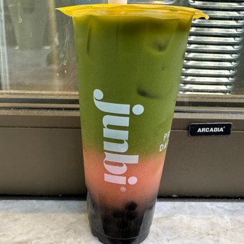 Junbi - Waikiki - Guava Matcha w/ boba - Coffee & Tea Near Me - Honolulu, Hawaii