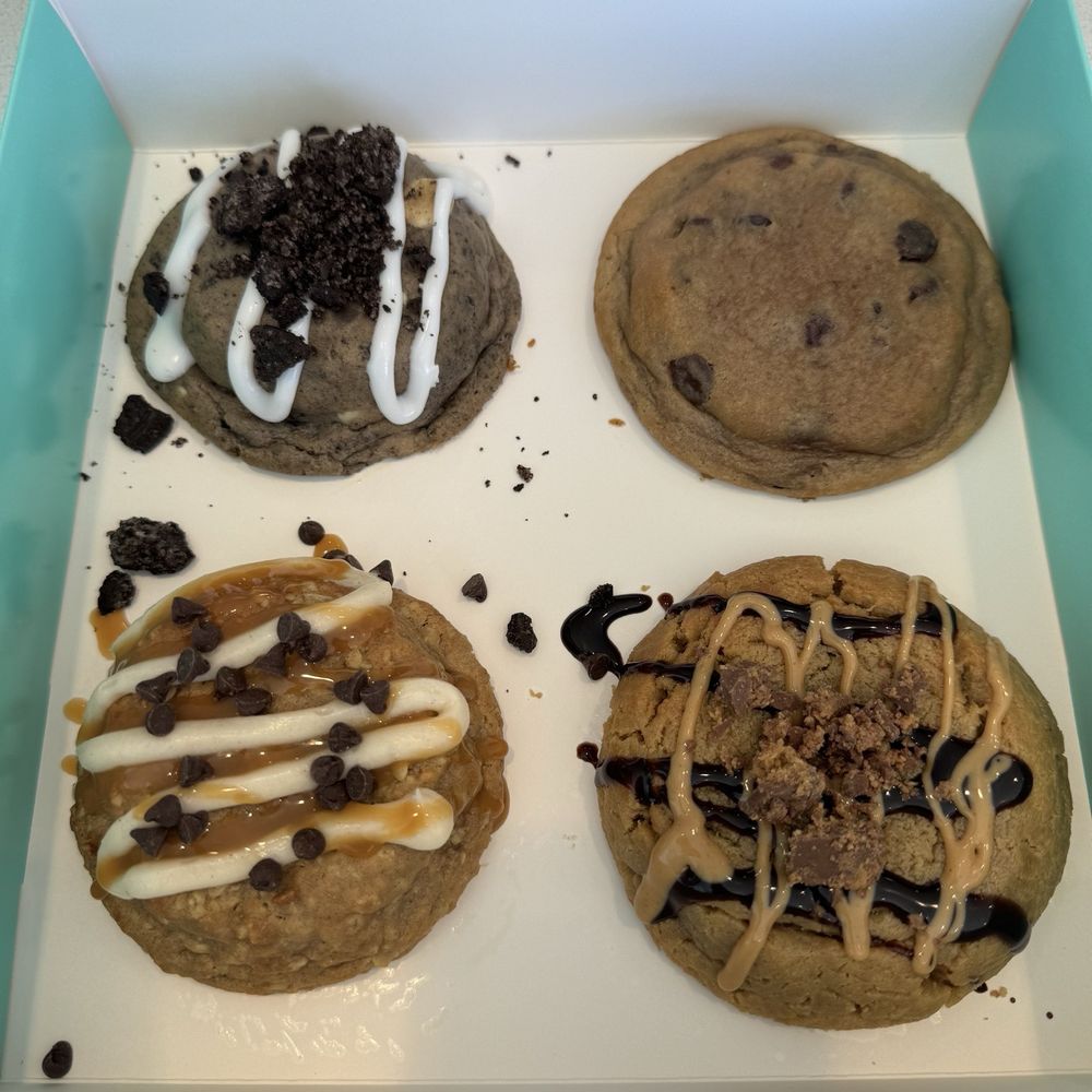 Dirty Dough Cookies - Cookies and cream/chocolate chip/cinnamon oatmeal/the reverse - Desserts Near Me - Poway, California Dirty Dough Cookies - Cookies and cream/chocolate chip/cinnamon oatmeal/the reverse - Desserts Near Me - Poway, California