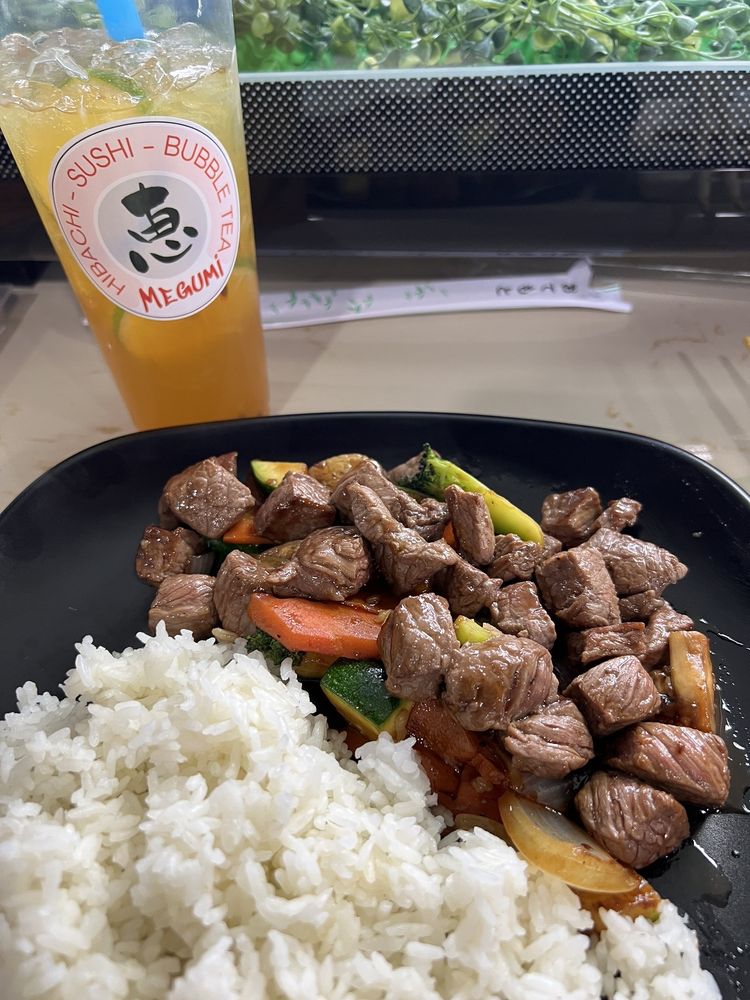 MEGUMI HIBACHI EXPRESS, SUSHI AND BUBBLE TEA Updated September 2024