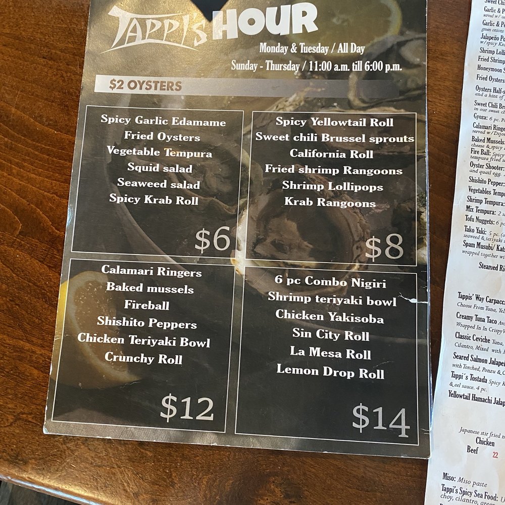 Tappi Sushi Lounge - Sushi Bars Near Me - La Mesa, California Tappi Sushi Lounge - Sushi Bars Near Me - La Mesa, California