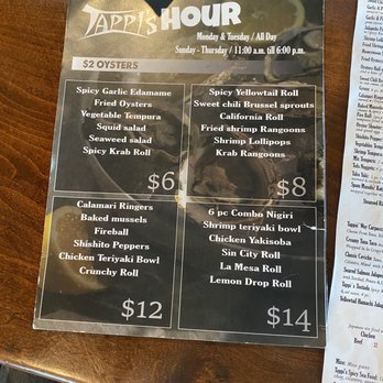 Tappi Sushi Lounge - Sushi Bars Near Me - La Mesa, California Tappi Sushi Lounge - Sushi Bars Near Me - La Mesa, California