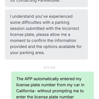 Parkmobile - Conversation with the customer service representative - Atlanta, Georgia Parkmobile - Conversation with the customer service representative - Atlanta, Georgia