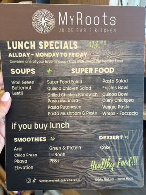 Menu photo 2 MyRoots Juice Bar & Kitchen Miami, FL Menu photo 2 MyRoots Juice Bar & Kitchen Miami, FL