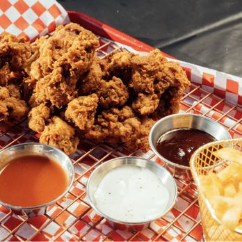 Chicken Shack on Wheels - a basket of fried chicken and french fries - Food Trucks Near Me