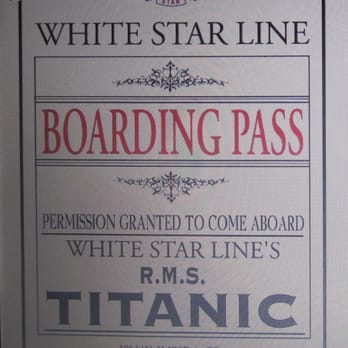 Titanic - Titanic Exhibition Boarding Pass - Museums Near Me - Las Vegas, Nevada Titanic - Titanic Exhibition Boarding Pass - Museums Near Me - Las Vegas, Nevada
