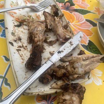 Chubby's Jamaican Kitchen - The aftermath of my nephews plate of jerk chicken giggle - Caribbean Near Me - Toronto, Ontario Chubby's Jamaican Kitchen - The aftermath of my nephews plate of jerk chicken giggle - Caribbean Near Me - Toronto, Ontario