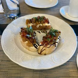 Peach Bruschetta
