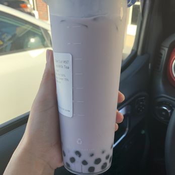 Feng Cha Teahouse - Tato Taro Milk Tea less sweet Add tapioca - Bubble Tea Near Me - Costa Mesa, California Feng Cha Teahouse - Tato Taro Milk Tea less sweet Add tapioca - Bubble Tea Near Me - Costa Mesa, California