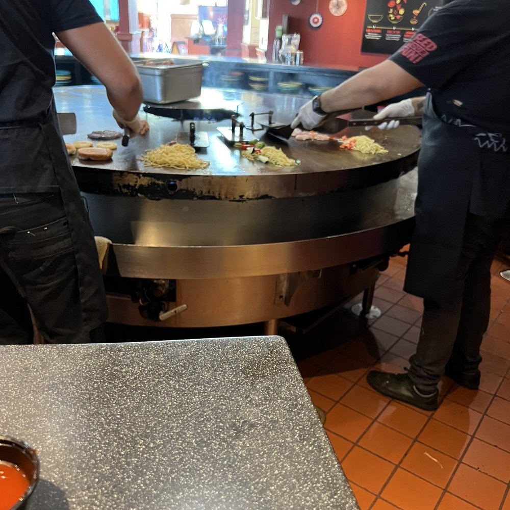 Fire + Ice - The two cooks who did an amazing job managing all of the people and the food. - New American Near Me - Anaheim, California Fire + Ice - The two cooks who did an amazing job managing all of the people and the food. - New American Near Me - Anaheim, California