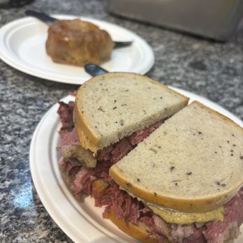 Hershel's East Side Deli - Corned beef sandwich- cold potato knish - Delis Near Me - Philadelphia, Pennsylvania