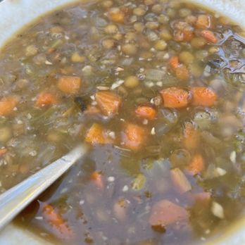 FERRO - Zuppa di Lenticchie Umbra (Lentils carrot, celery soup) - Pizza Near Me - Idyllwild, California