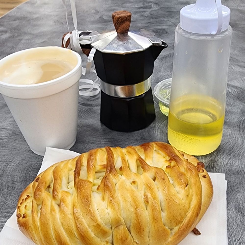 Caliente Caliente Kitchen & Cafe - STUFFED CHEESE TWIST & COFFEE - Bakeries Near Me - Hollywood, Florida