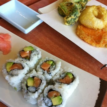 Sora - Salmon avocado roll and vegetable tempura - Sushi Bars Near Me - Detroit, Michigan