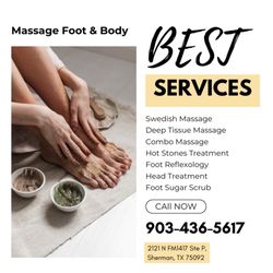Massage Foot & Body - Come and try our services