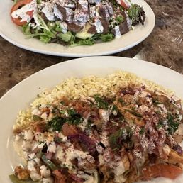 Chicken Shawarma & Beef Gyro Salad