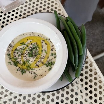 Birdie's - Green beans with chickpea and truffle dip - French Near Me - Austin, Texas Birdie's - Green beans with chickpea and truffle dip - French Near Me - Austin, Texas